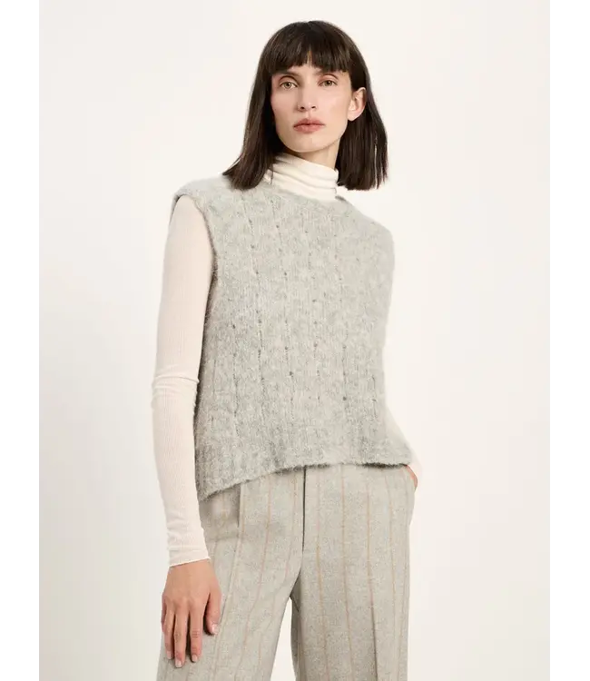 LANIUS •• Sweater Vest | Grey Melange