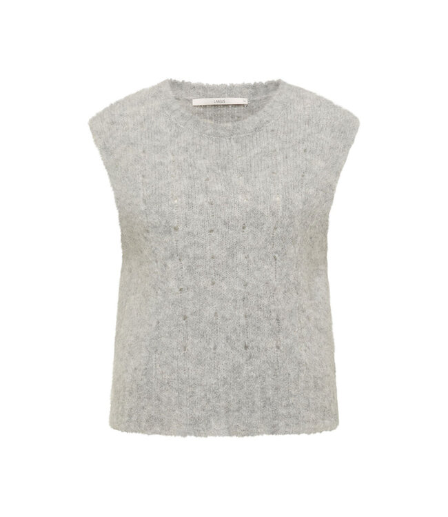 LANIUS •• Sweater Vest | Grey Melange