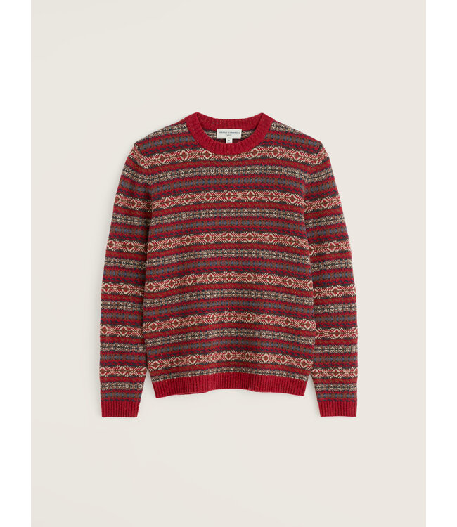 SEASALT CORNWALL •• Men's Carracks Jumper | Ewin Dark Cinnamon
