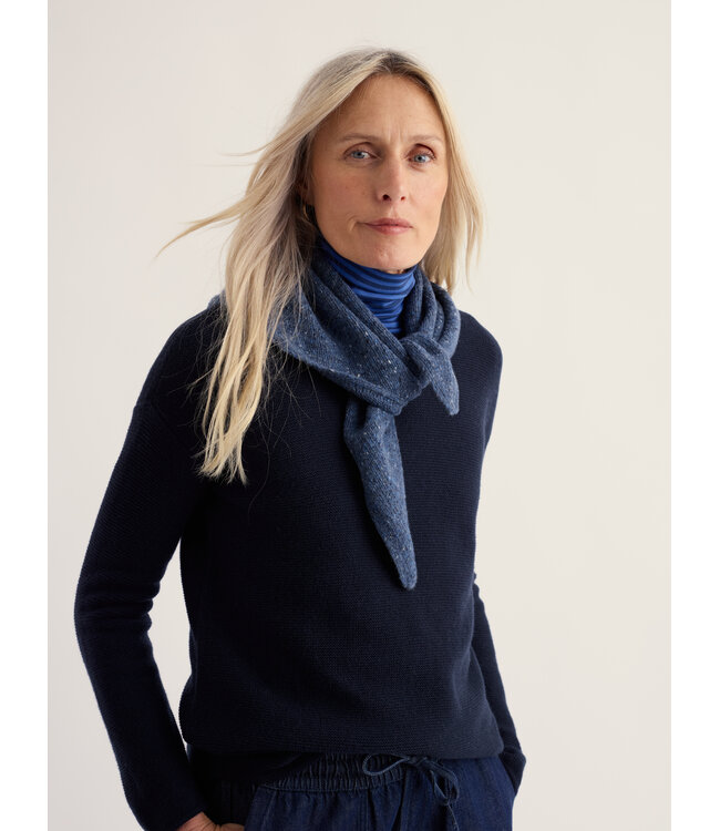 SEASALT CORNWALL •• Wild Bilberry Knitted Triangle Scarf | Squall