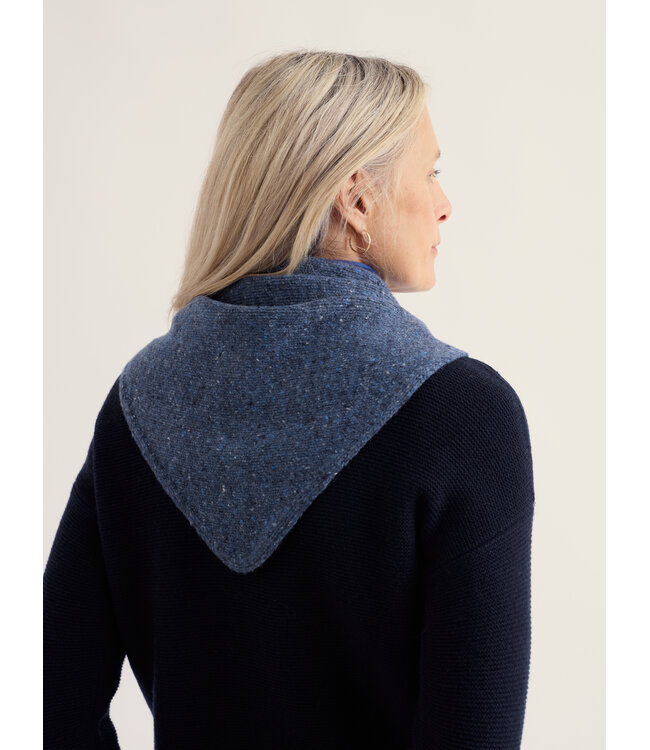 SEASALT CORNWALL •• Wild Bilberry Knitted Triangle Scarf | Squall