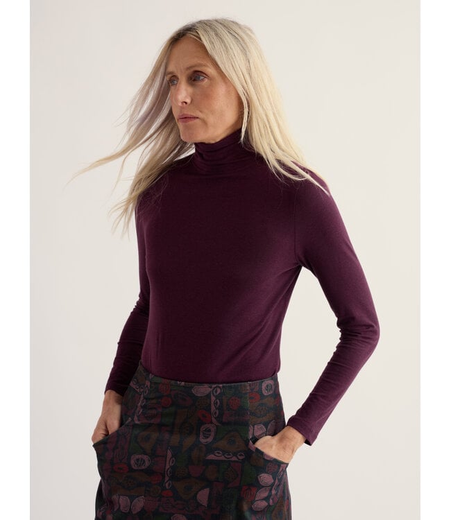 SEASALT CORNWALL •• Landing Top Rollneck | Dark Hellebore