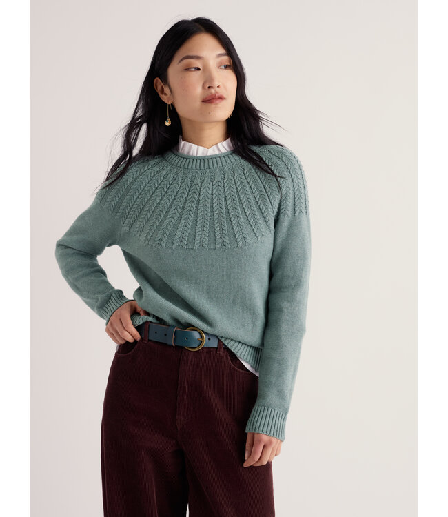 SEASALT CORNWALL •• Stone Chat Jumper | Lichen