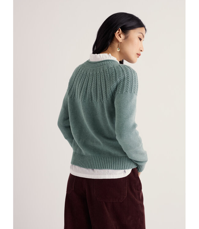 SEASALT CORNWALL •• Stone Chat Jumper | Lichen