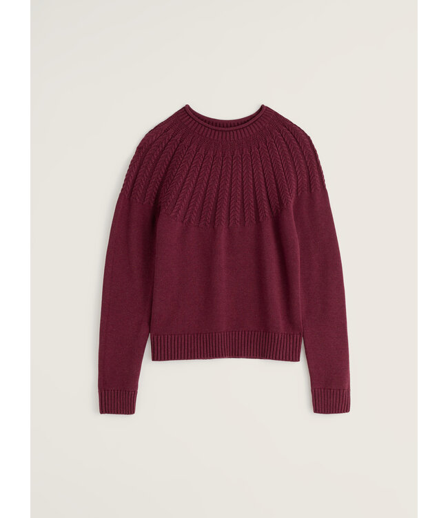 SEASALT CORNWALL •• Stone Chat Jumper | Plum Berry