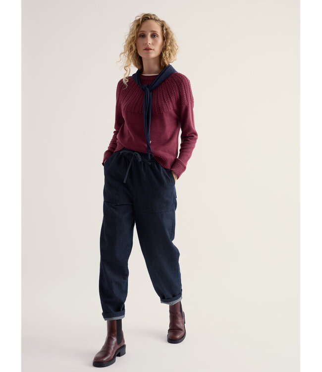 SEASALT CORNWALL •• Stone Chat Jumper | Plum Berry