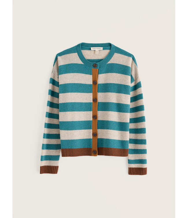 SEASALT CORNWALL •• Pinwell Cardigan | Bright Shape Estuary Mix