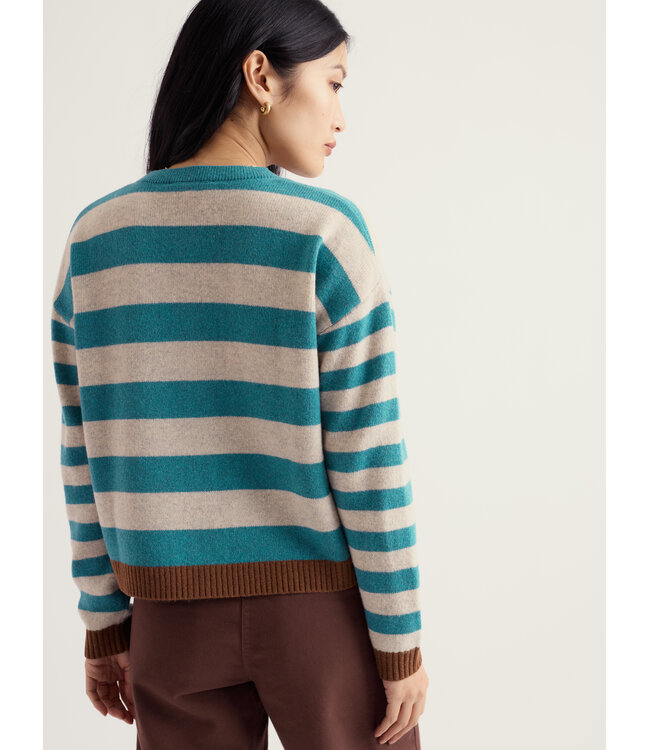 SEASALT CORNWALL •• Pinwell Cardigan | Bright Shape Estuary Mix