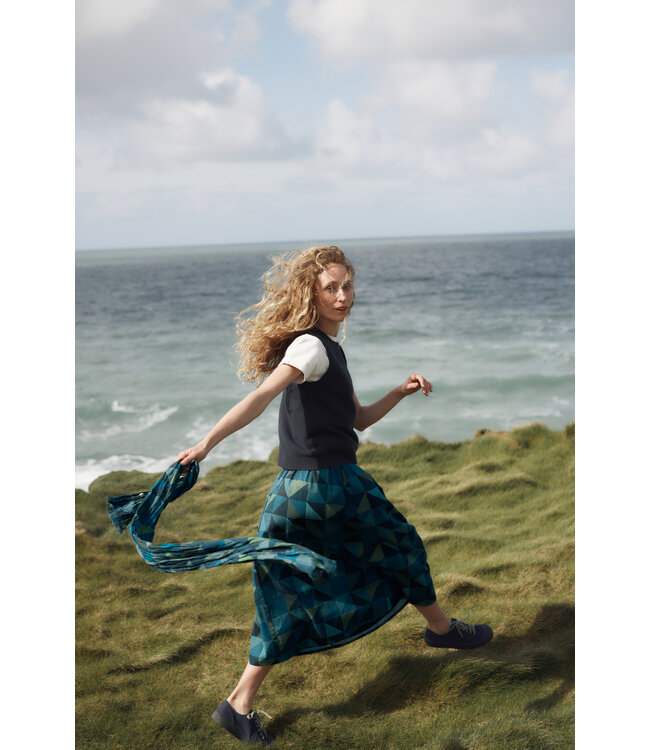SEASALT CORNWALL •• Mevagissey Skirt | Blanket Geo Estuary