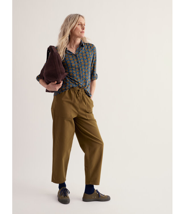 SEASALT CORNWALL •• Embrace 3/4 Sleeve Shirt | Marigold Sketch Marine