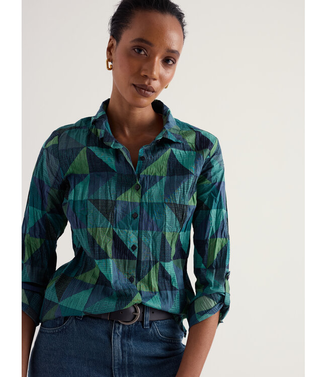 SEASALT CORNWALL •• Blouse Larissa | Blanket Geo estuary