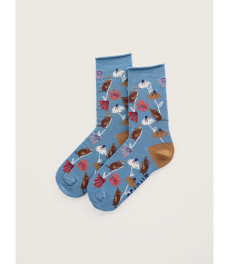 SEASALT CORNWALL •• Womens bamboo Arty Socks | Harvest Mouse Estuary