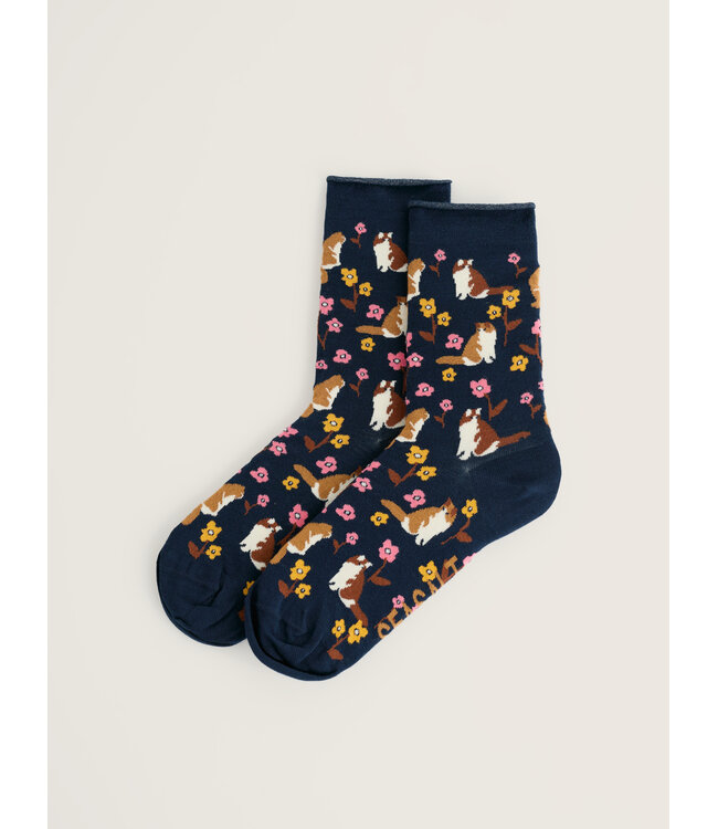 SEASALT CORNWALL •• Womens bamboo Arty Socks | Lazy Days Maritime