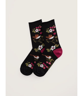 SEASALT CORNWALL •• Womens bamboo Arty Socks | Sweet Nightingale Onyx