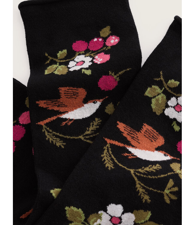 SEASALT CORNWALL •• Womens bamboo Arty Socks | Sweet Nightingale Onyx
