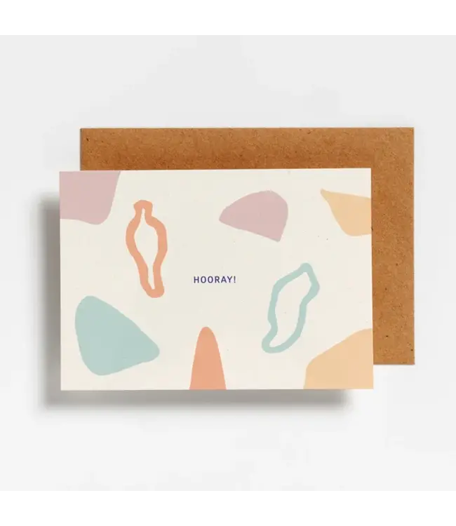Hello August •• Postkaart | Shapes Hooray