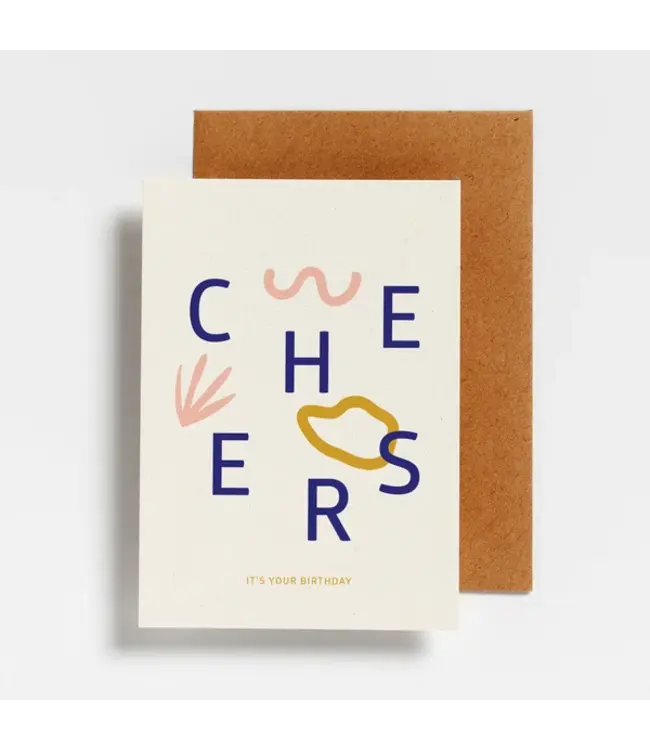 Hello August •• Postkaart | Cheers it's your birthday