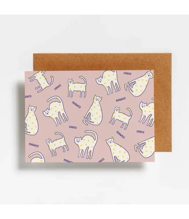 Hello August •• Postkaart | Ciaokes Miauwkes