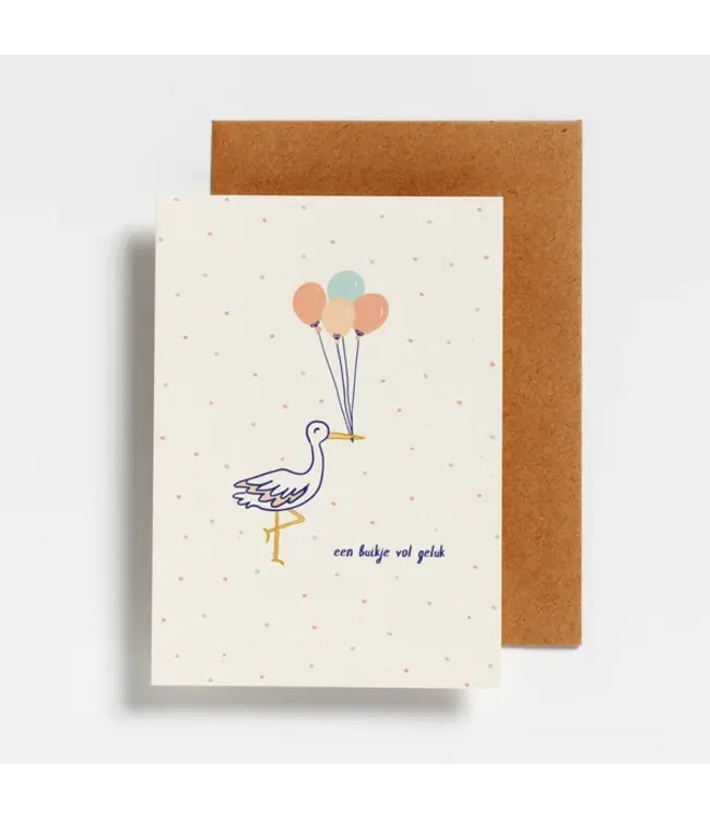 Hello August •• Postkaart | Een buikje vol geluk