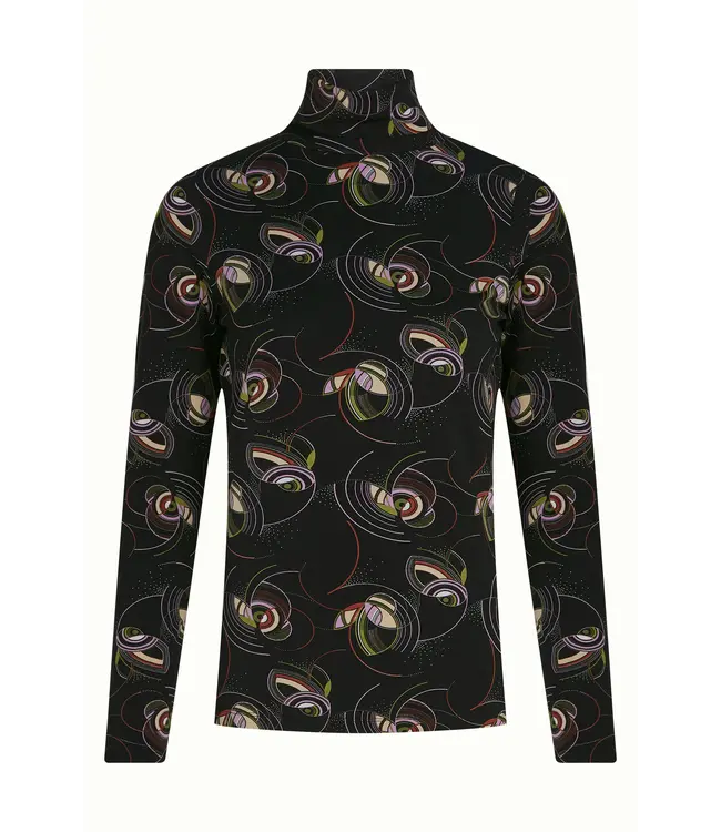 KING LOUIE •• Rollneck top Dolly | Black