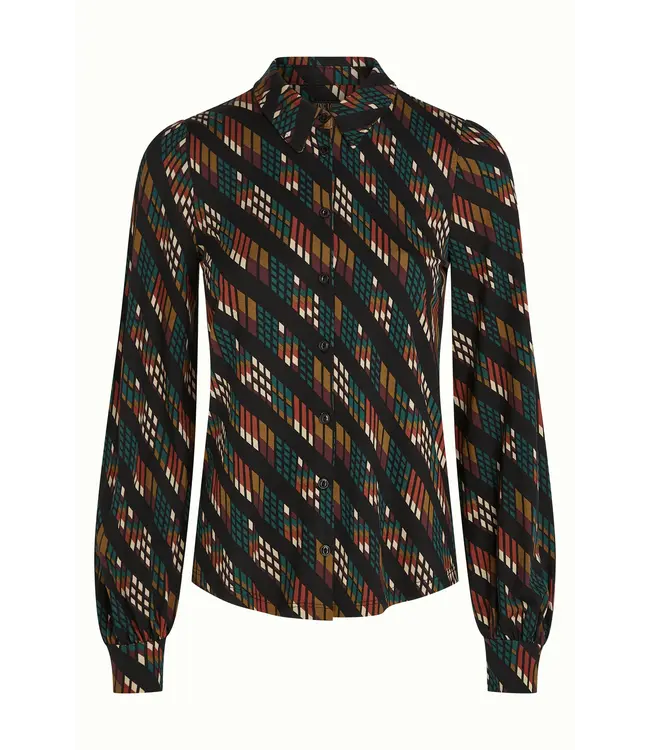KING LOUIE •• Maisie Blouse Lewis | Black