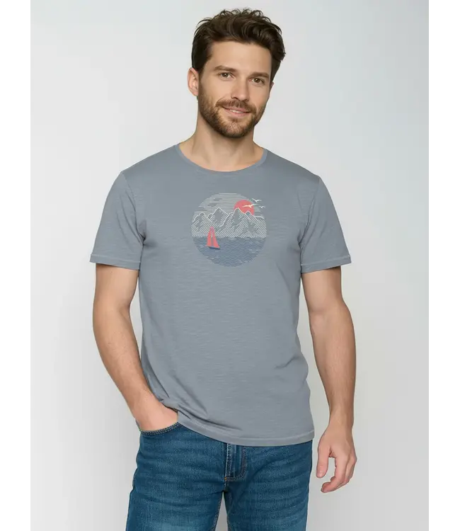 GREENBOMB •• Sail Circle Spice T-shirt | Sea Smoke