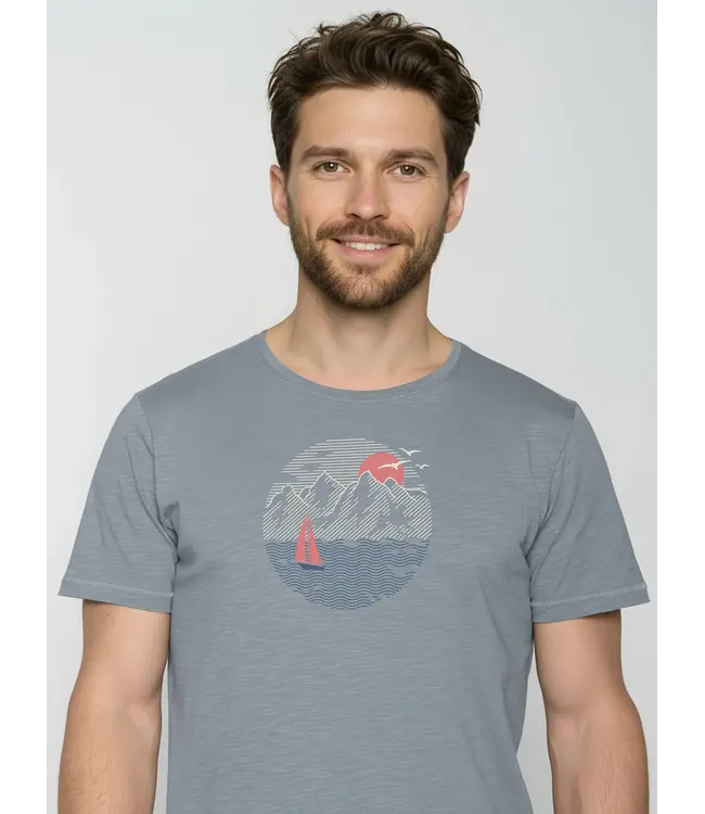 GREENBOMB •• Sail Circle Spice T-shirt | Sea Smoke