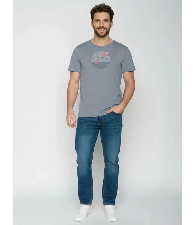 GREENBOMB •• Sail Circle Spice T-shirt | Sea Smoke