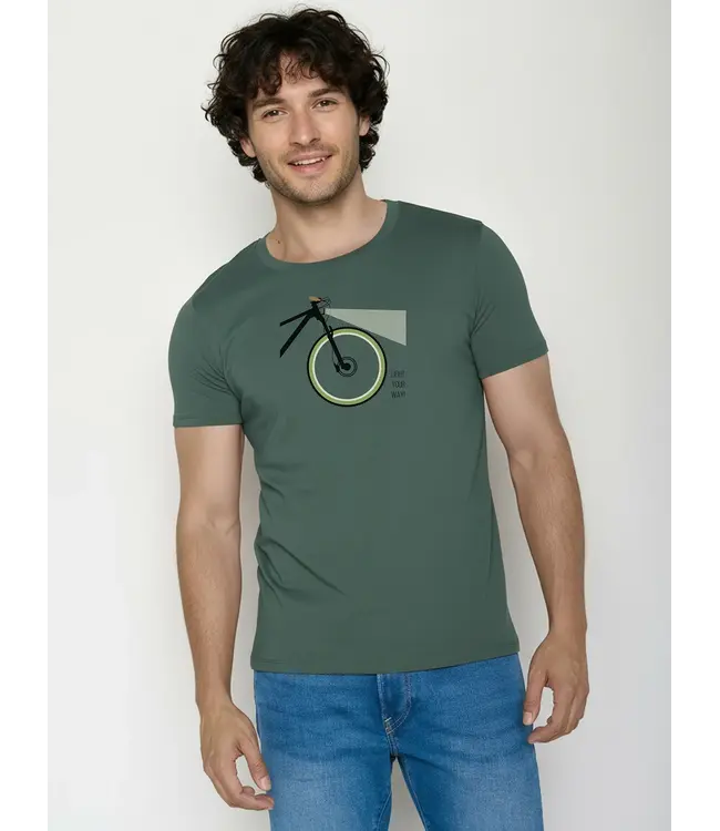 GREENBOMB •• Bike Light Guide t-shirt | Night Grove