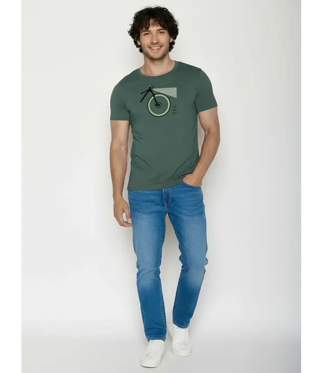 GREENBOMB •• Bike Light Guide t-shirt | Night Grove
