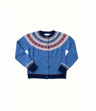 ERIBÉ •• Alpine Short cardigan | Blue morning