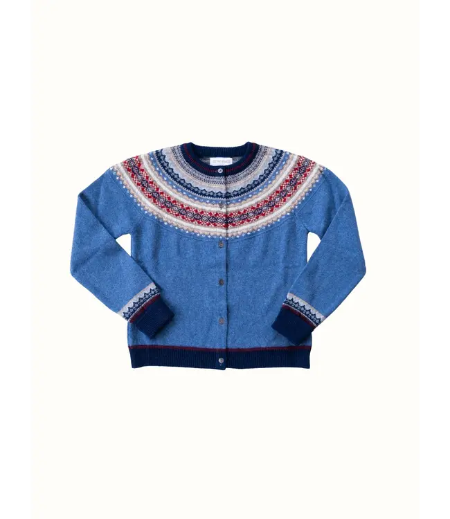 ERIBÉ •• Alpine Short cardigan | Blue morning