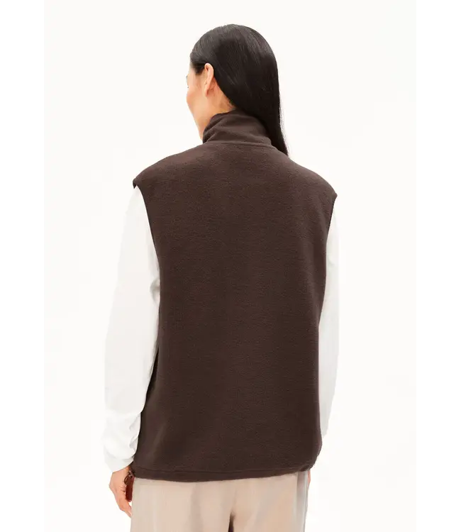 ARMEDANGELS •• Cotton Fleece Vest | Claystone
