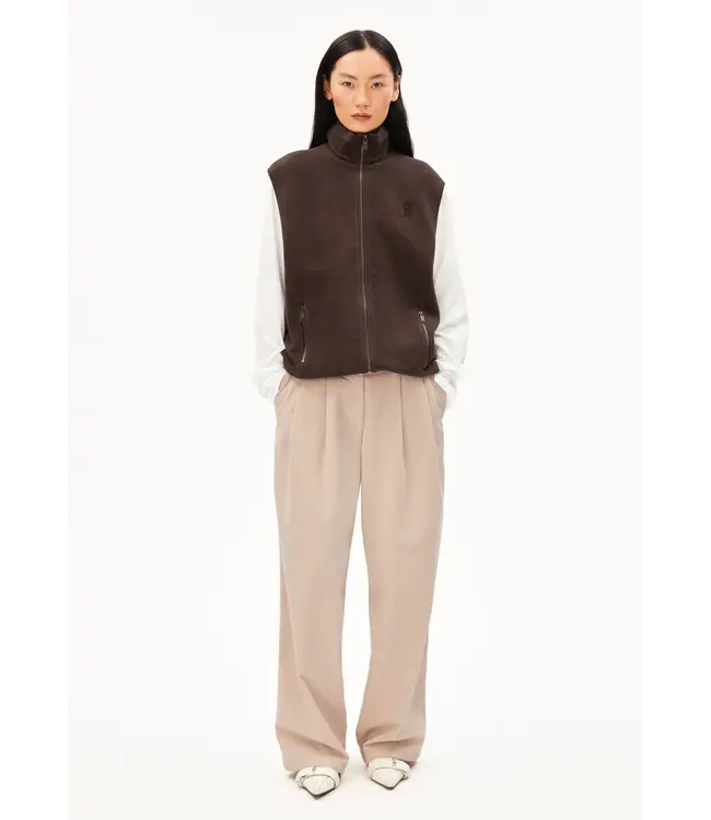 ARMEDANGELS •• Cotton Fleece Vest | Claystone