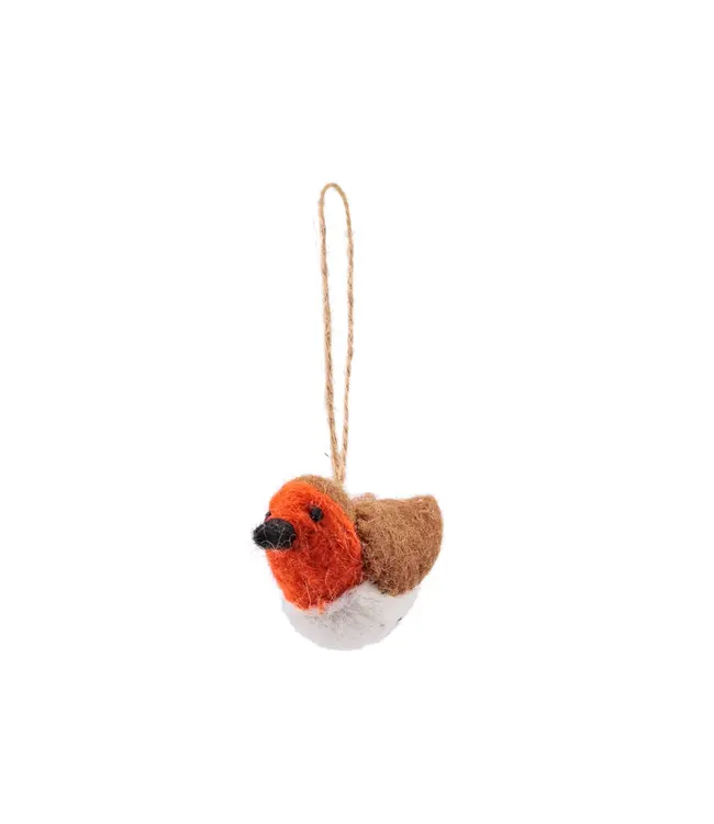 SJAAL MET VERHAAL  •• Hanger roodborstje small