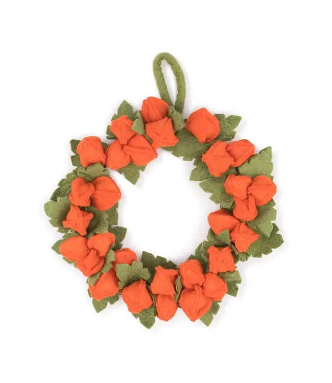 SJAAL MET VERHAAL  •• Krans Physalis Lampion