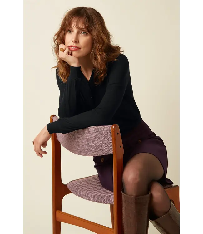 KING LOUIE •• Carina Blouse Vyne | Black