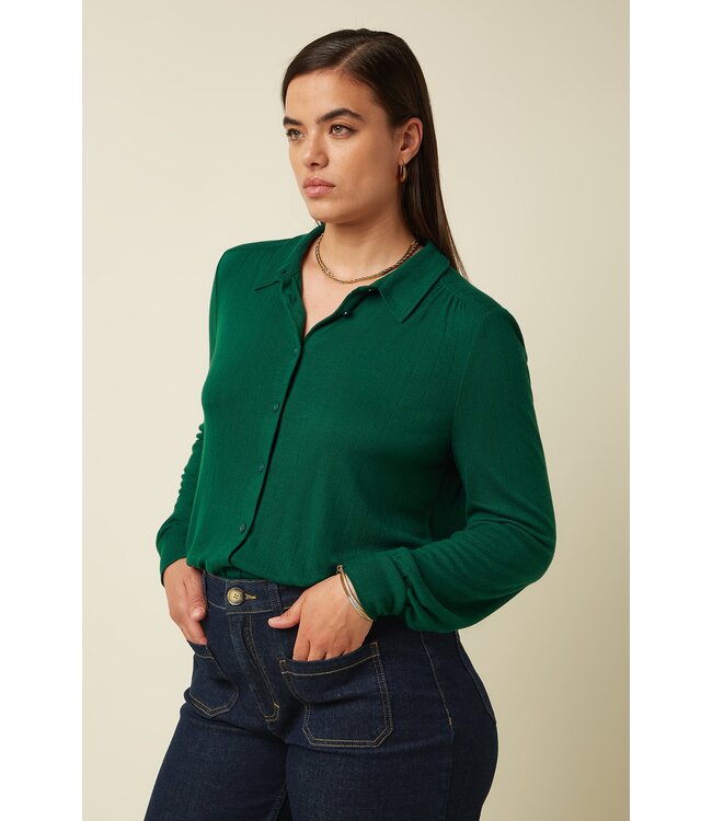 KING LOUIE •• Carina Blouse Vyne | Pine Green