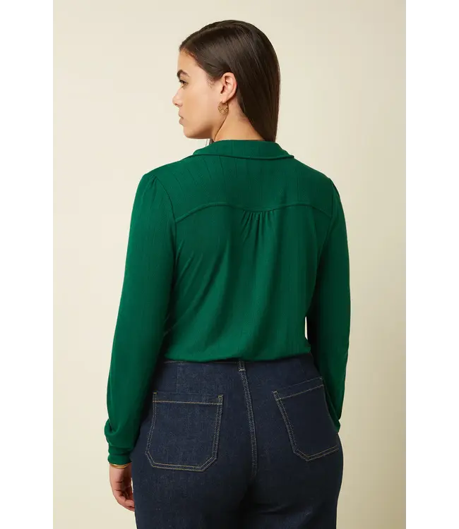 KING LOUIE •• Carina Blouse Vyne | Pine Green