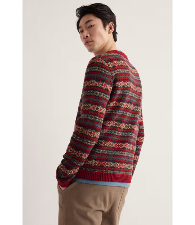 SEASALT CORNWALL •• Men's Carracks Jumper | Ewin Dark Cinnamon