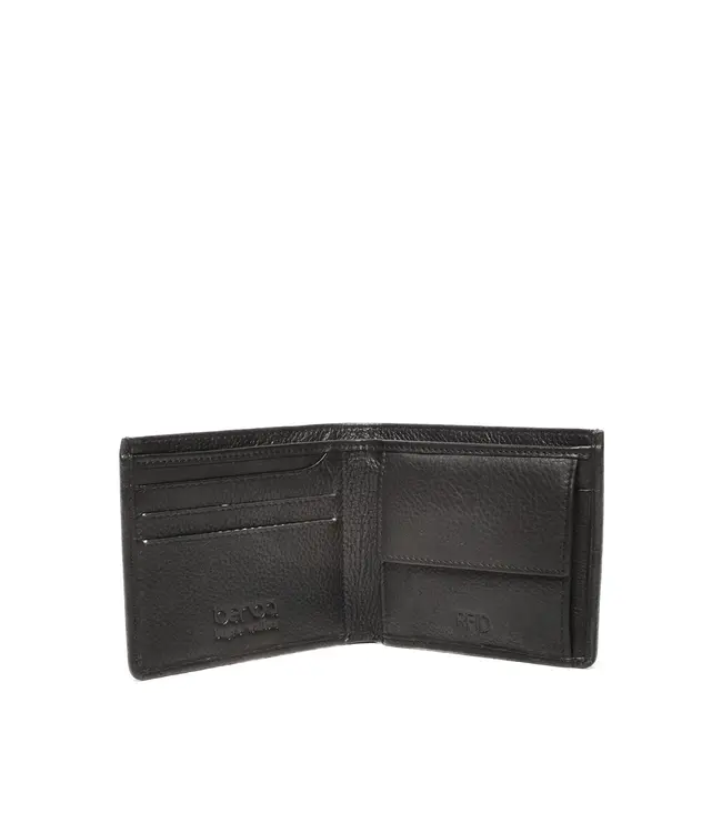 Berba •• Leren Herenportemonnee | Black | Brandy