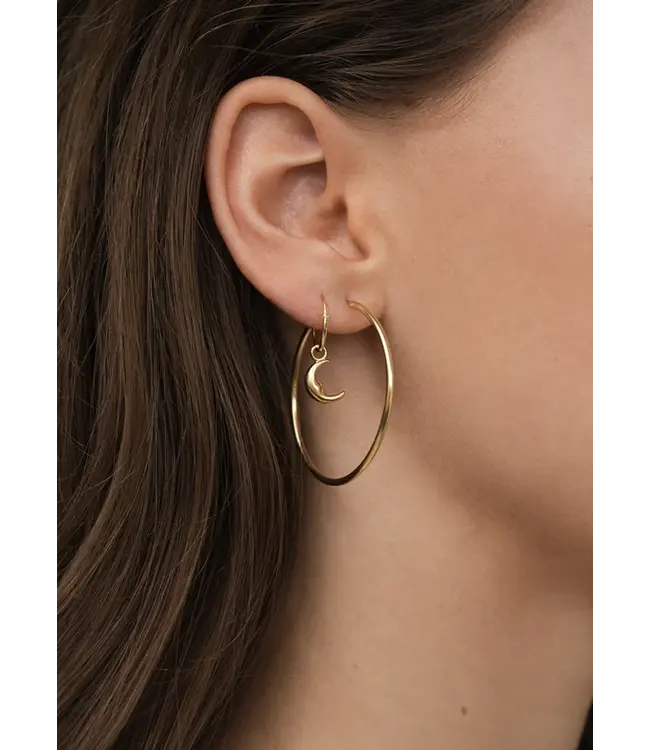 Flawed •• Lune Hoop | Gold