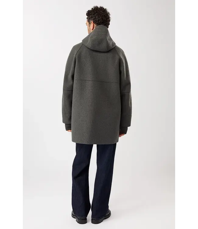LangerChen •• Techno Felt Parka met opgezette zakken | Platinum