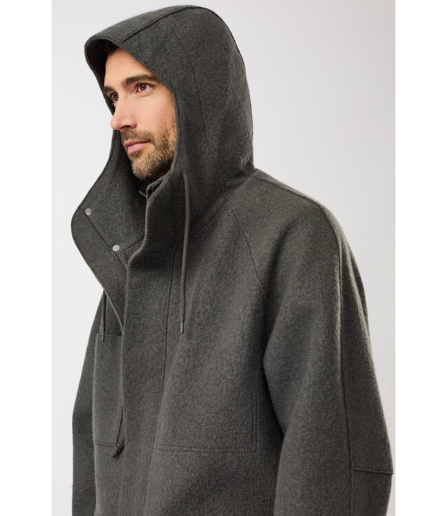 LangerChen •• Techno Felt Parka met opgezette zakken | Platinum