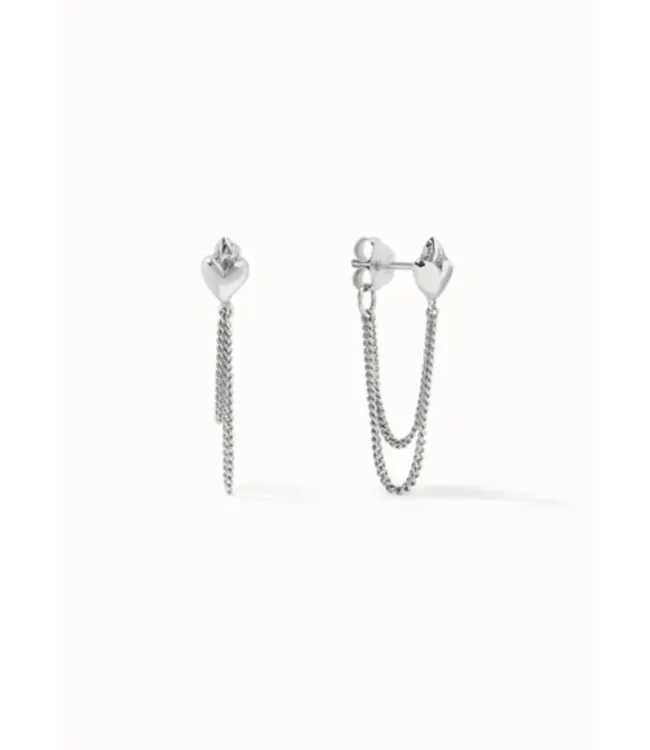 Flawed •• Flaming Heart Chain | Zilver