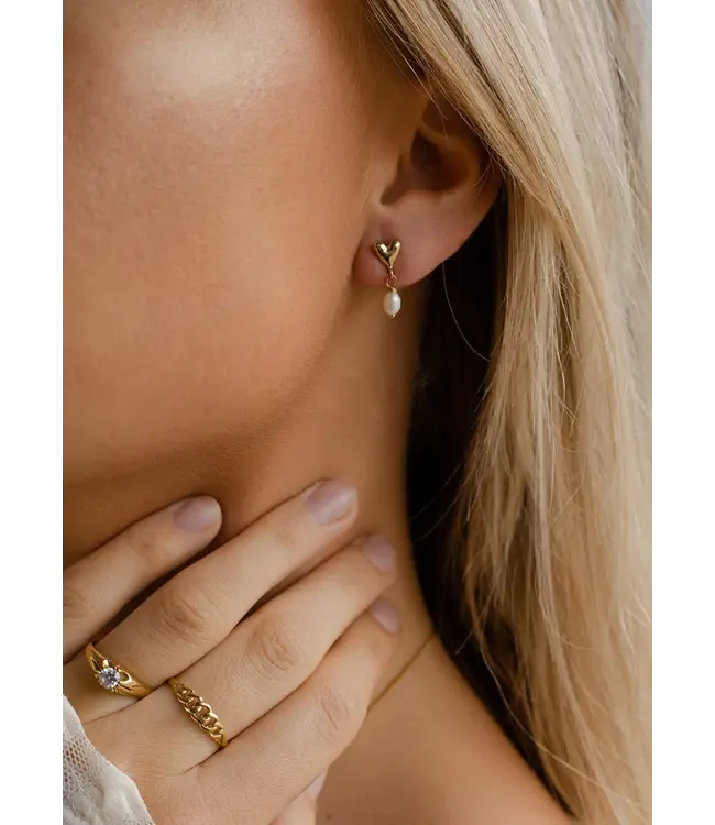Flawed •• L'amour Perle Studs | Set | Goud