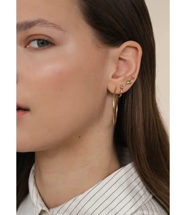 Flawed •• Flare Hoop | Goud