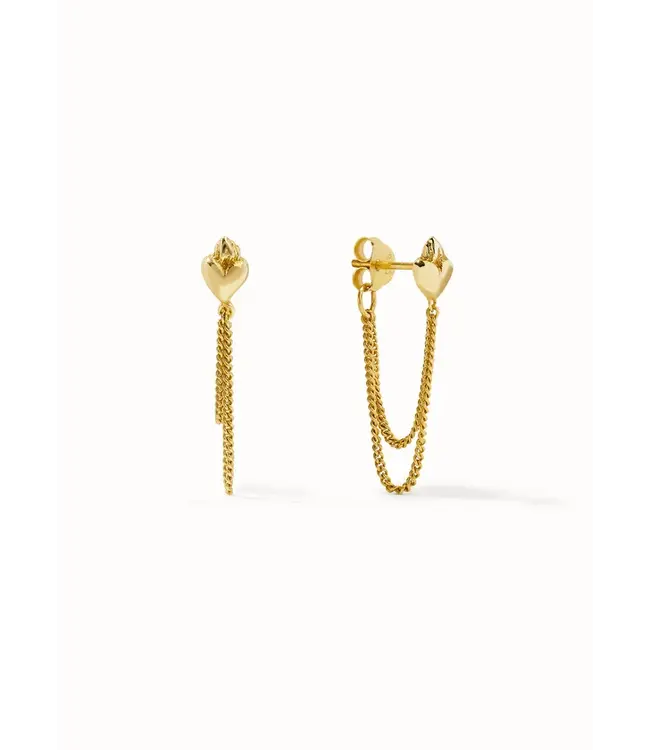 Flawed •• Flaming Heart Chain | Goud