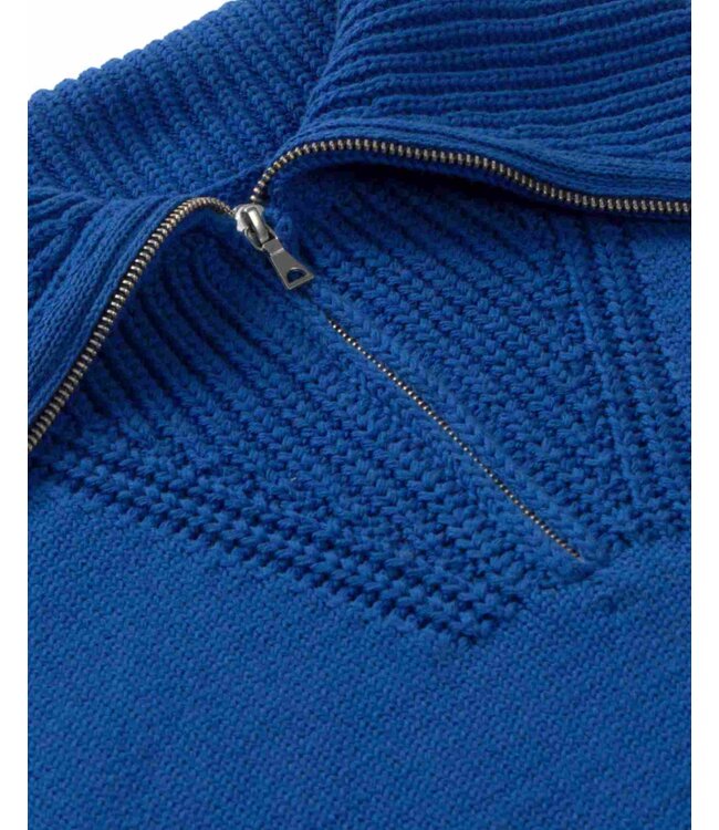 THINKING MU •• Royal Tanit Knitted Sweater | Blue