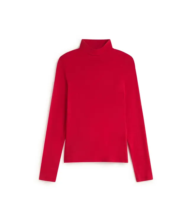 THINKING MU •• Noe Cashemire Top | Red of Ivory